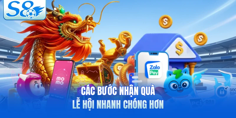 Các bước nhận quà lễ hội nhanh chóng hơn